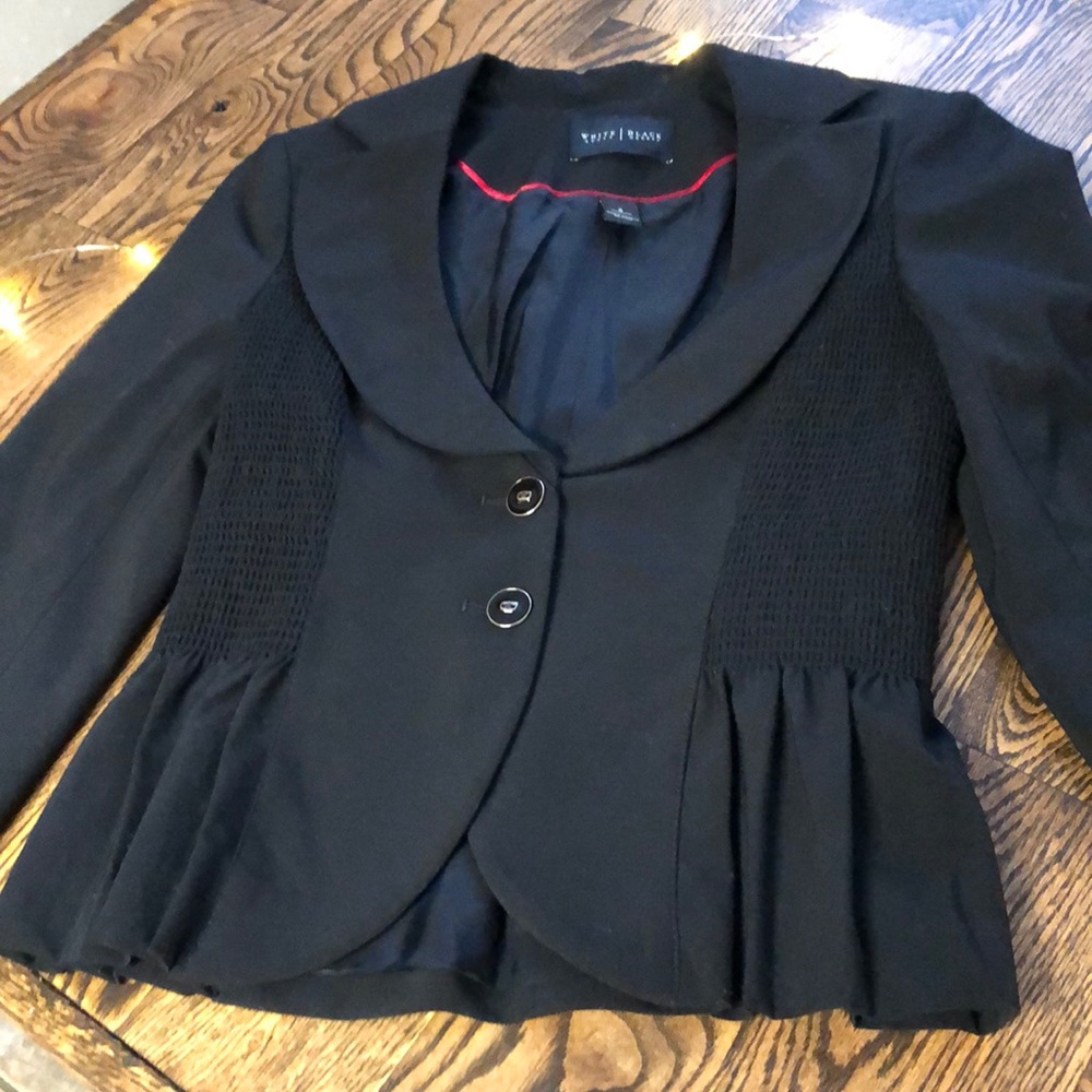 White House/Black Market peplum dress jacket.